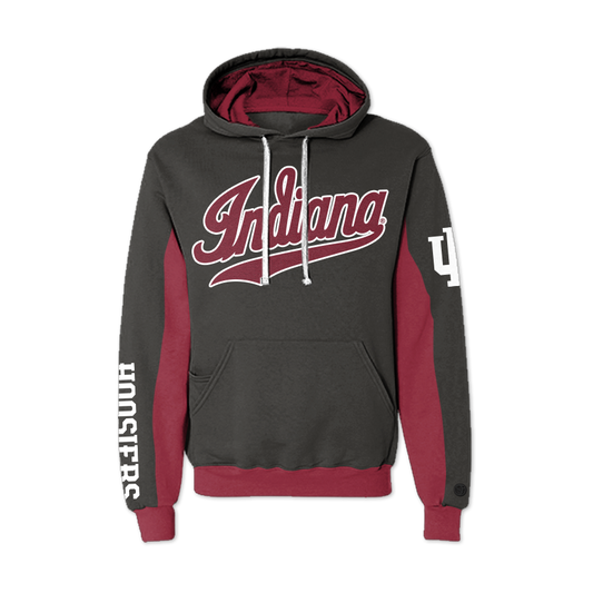 Indiana Hoosiers AOP Chenille Pullover Hoodie