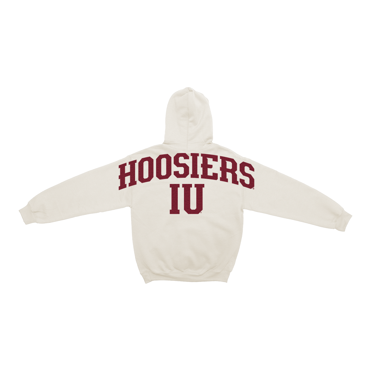 Indiana Hoosiers Bone Chenille Pullover Hoodie