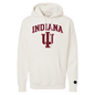 Indiana Hoosiers Bone Chenille Pullover Hoodie