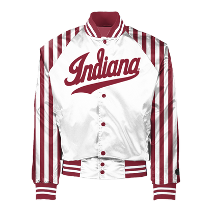 Chaqueta de entrenador de los Indiana Hoosiers - Raya de caramelo
