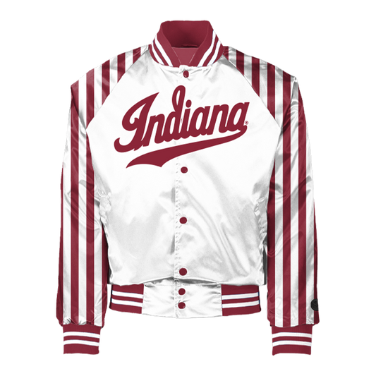 Chaqueta de entrenador de los Indiana Hoosiers - Raya de caramelo