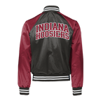 Indiana Hoosiers coach jacket in Black and red jacket with 'Indiana Hoosiers' across  the back. 