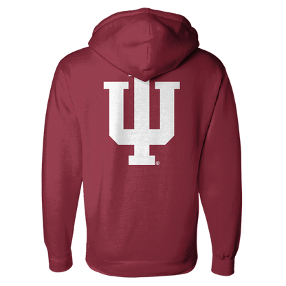Indiana Hoosiers Pocketless Corduroy Hoodie - Candy Stripe