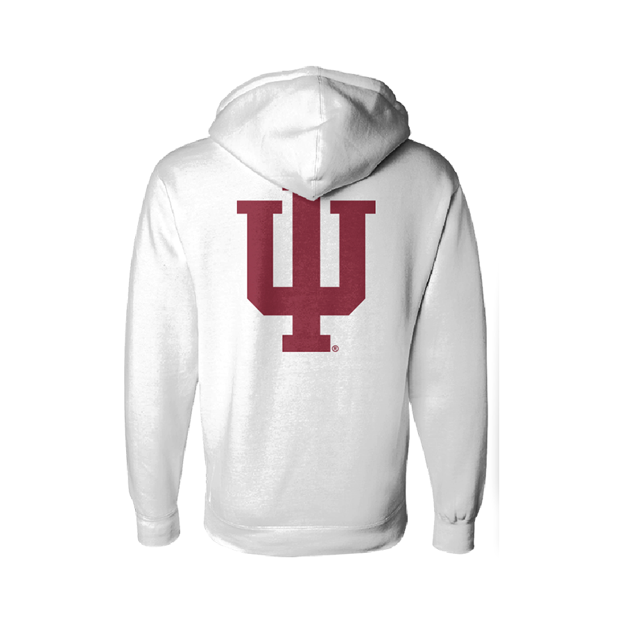 Indiana Hoosiers candy stripe hoodie – back view. 
