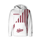 Indiana Hoosiers candy stripe hoodie – front view. 