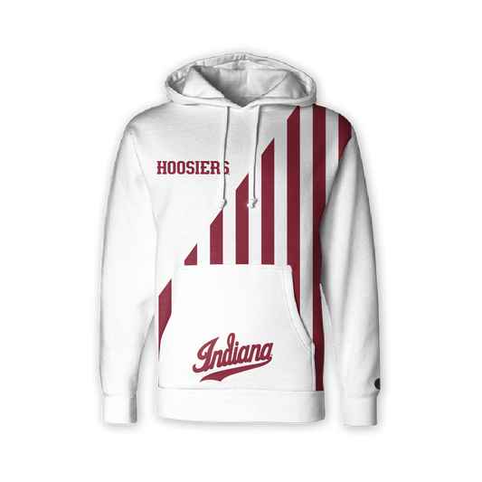 Indiana Hoosiers Fade Hoodie - Candy Stripe