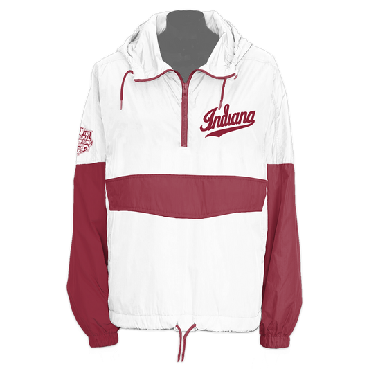 Indiana Hoosiers NC 2025 Retro Pullover Windbreaker.