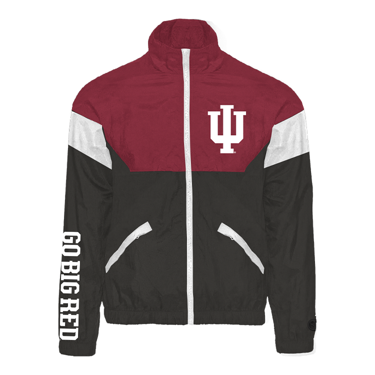 Maroon Indiana Hoosiers Track Jacket - Official NCAA Licensed Collegiate Apparel