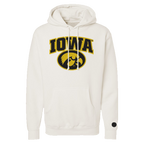 Iowa Hawkeyes Bone Chenille Pullover Hoodie