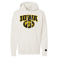 Iowa Hawkeyes Bone Chenille Pullover Hoodie