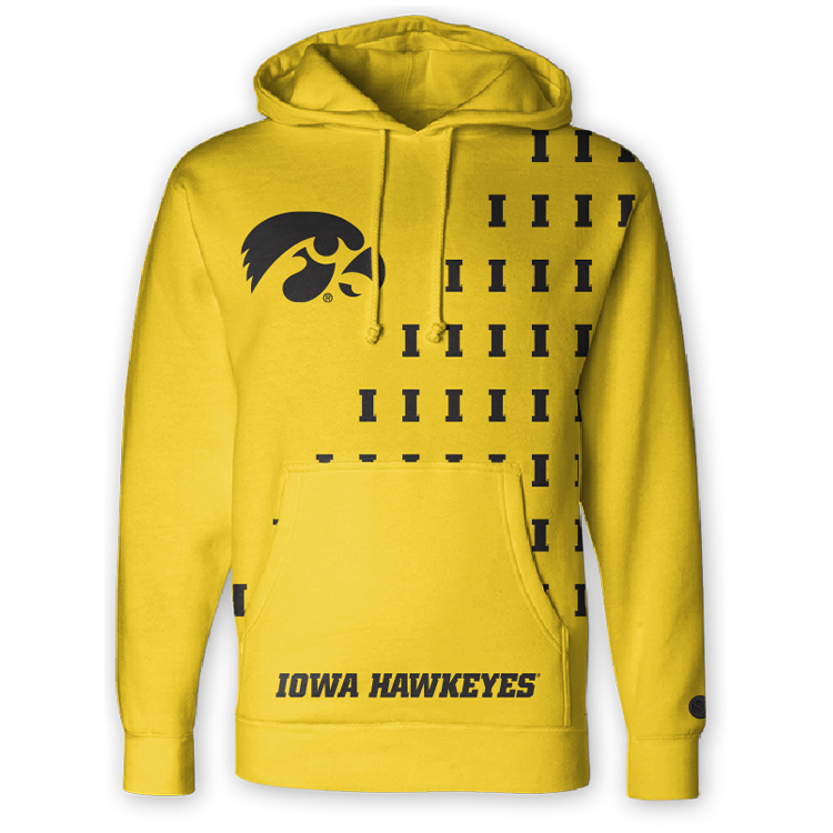 Iowa Hawkeyes Fade Hoodie