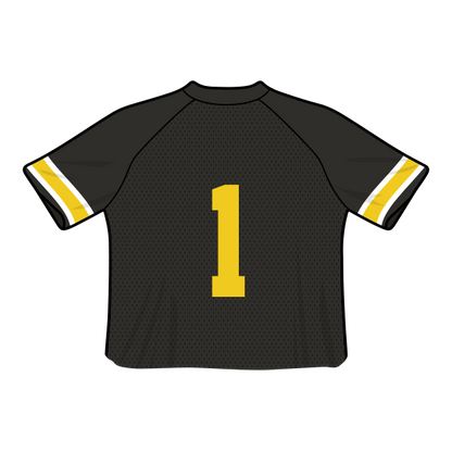 Iowa Hawkeyes Fashion Cropped Football Jersey