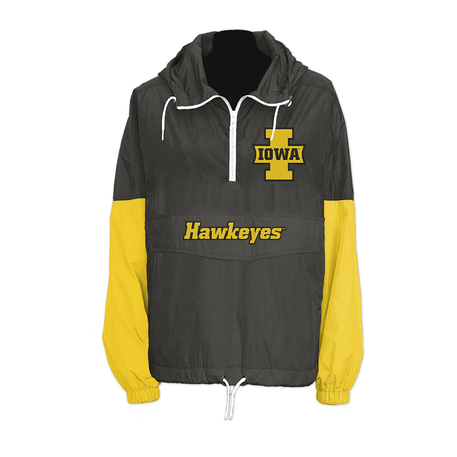 Iowa Hawkeyes Retro Pullover Windbreaker