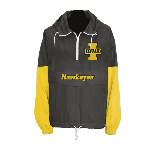 Iowa Hawkeyes Retro Pullover Windbreaker