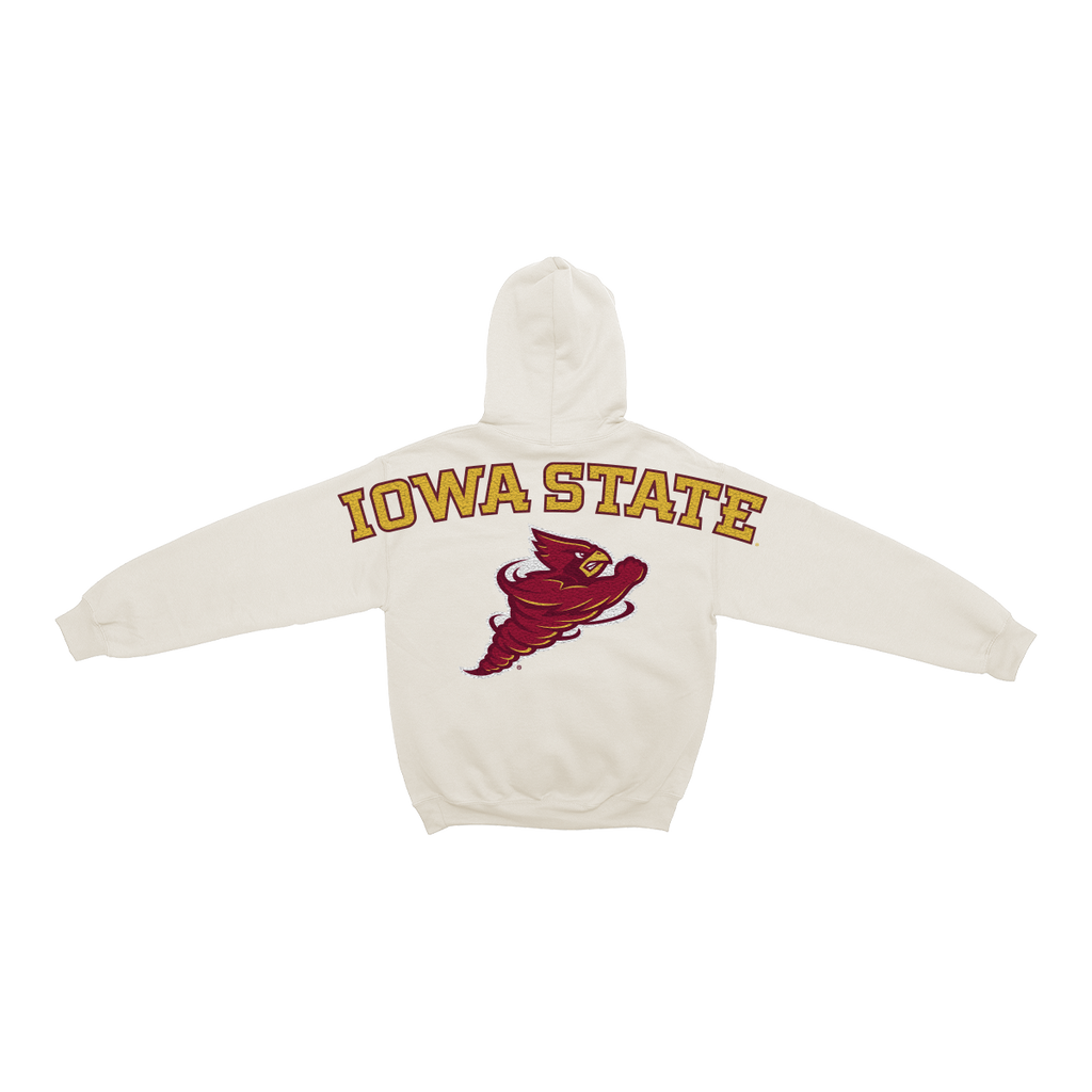 Iowa State Cyclones Bone Chenille Pullover Hoodie