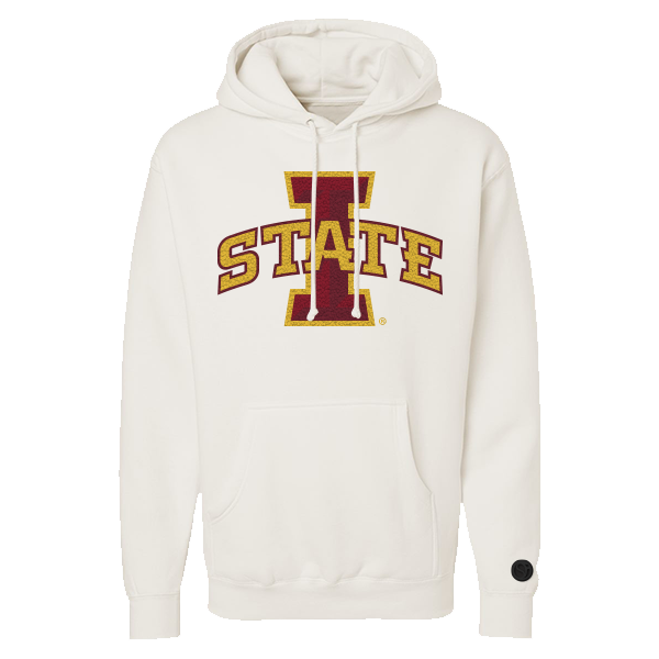 Iowa State Cyclones Bone Chenille Pullover Hoodie
