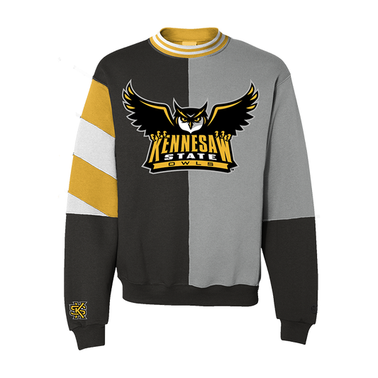 Sudadera con cuello redondo dividido de los Kennesaw State Owls