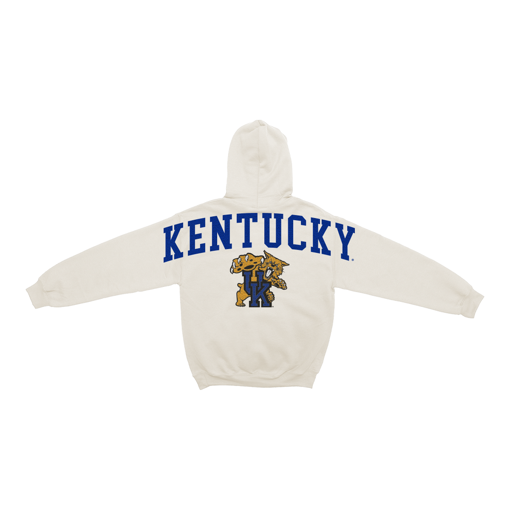 Kentucky Wildcats Bone Chenille Zip Hoodie
