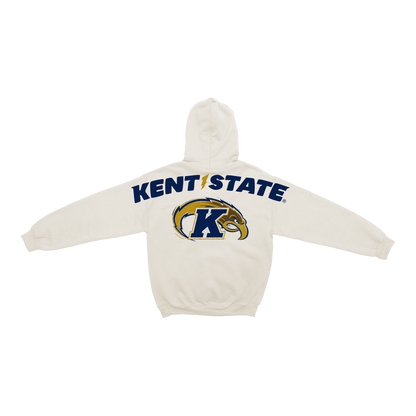 Kent State Golden Flashes Bone Chenille Pullover Hoodie