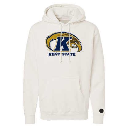 Kent State Golden Flashes Bone Chenille Pullover Hoodie