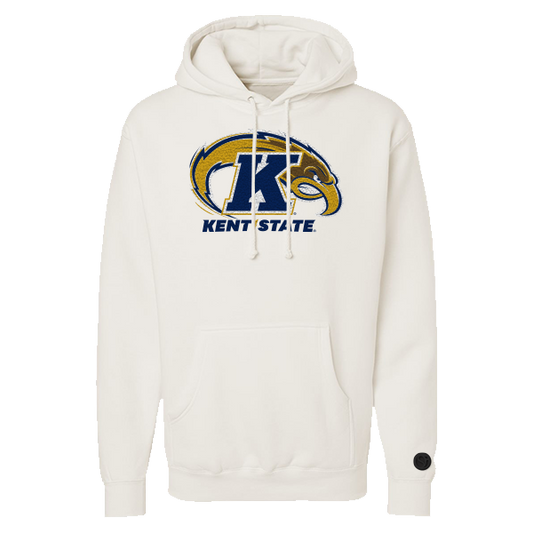 Kent State Golden Flashes Bone Chenille Pullover Hoodie