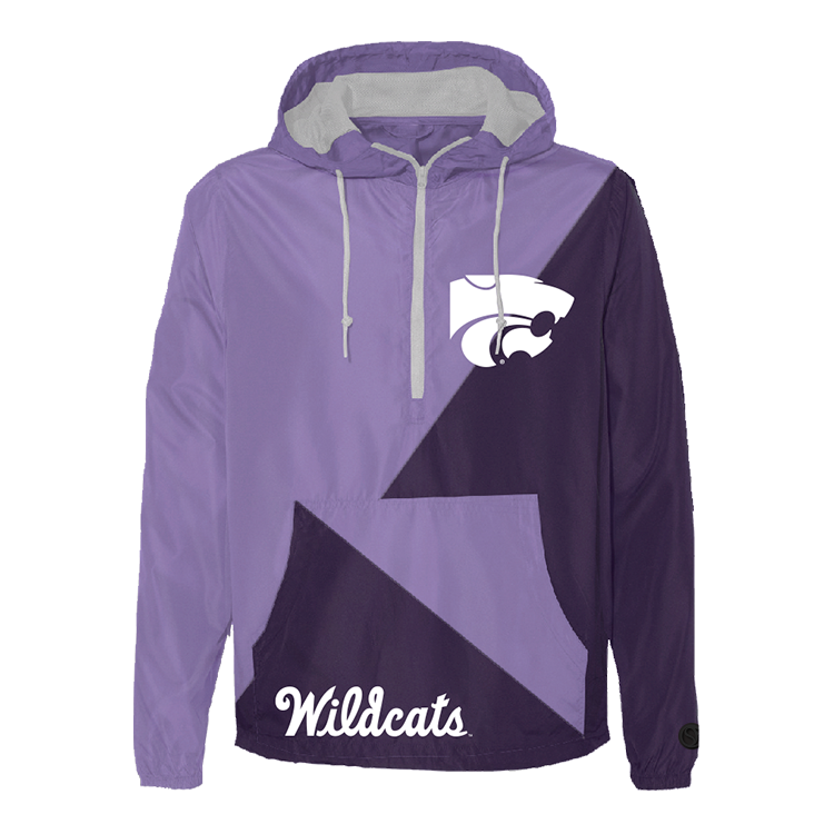Purple; multicolor Kansas State Wildcats Windbreaker - Official NCAA Licensed Collegiate Apparel