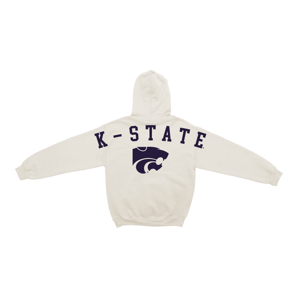 Kansas State Bone Chenille Pullover Hoodie