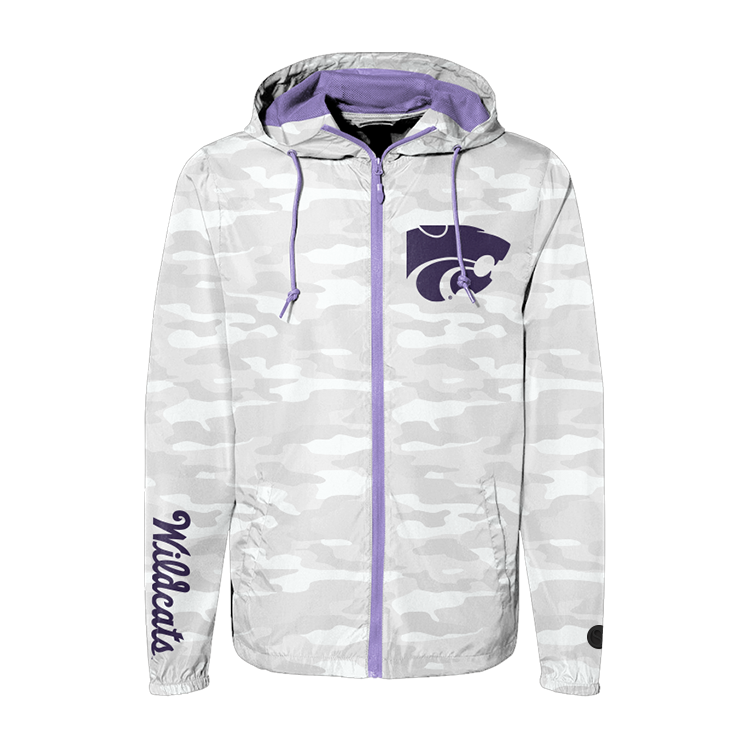 Camouflage Kansas State Wildcats Hooded Jacket - Official NCAA Licensed Collegiate Apparel