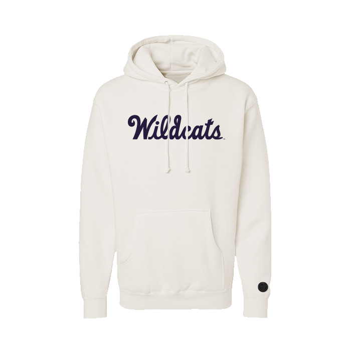 Kansas State Bone Chenille Pullover Hoodie