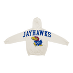Kansas Jayhawks Bone Chenille Pullover Hoodie