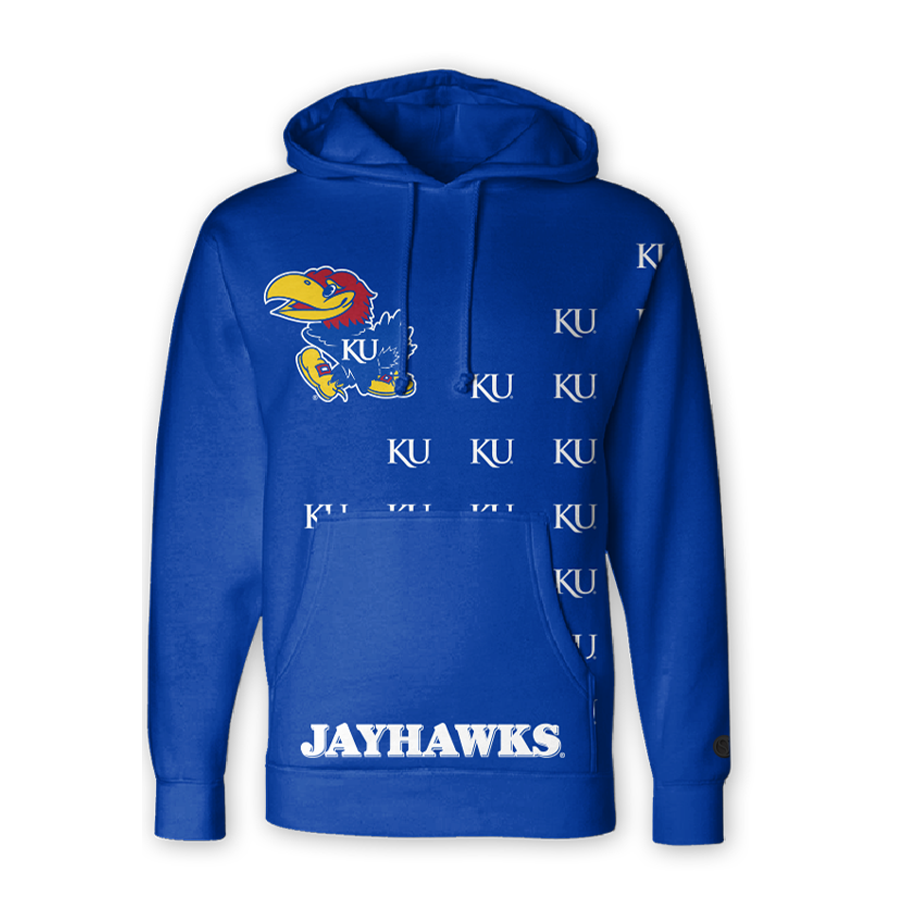 Kansas Jayhawks Fade Hoodie