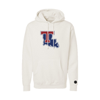 Louisiana Tech Bulldogs Bone Chenille Pullover Hoodie