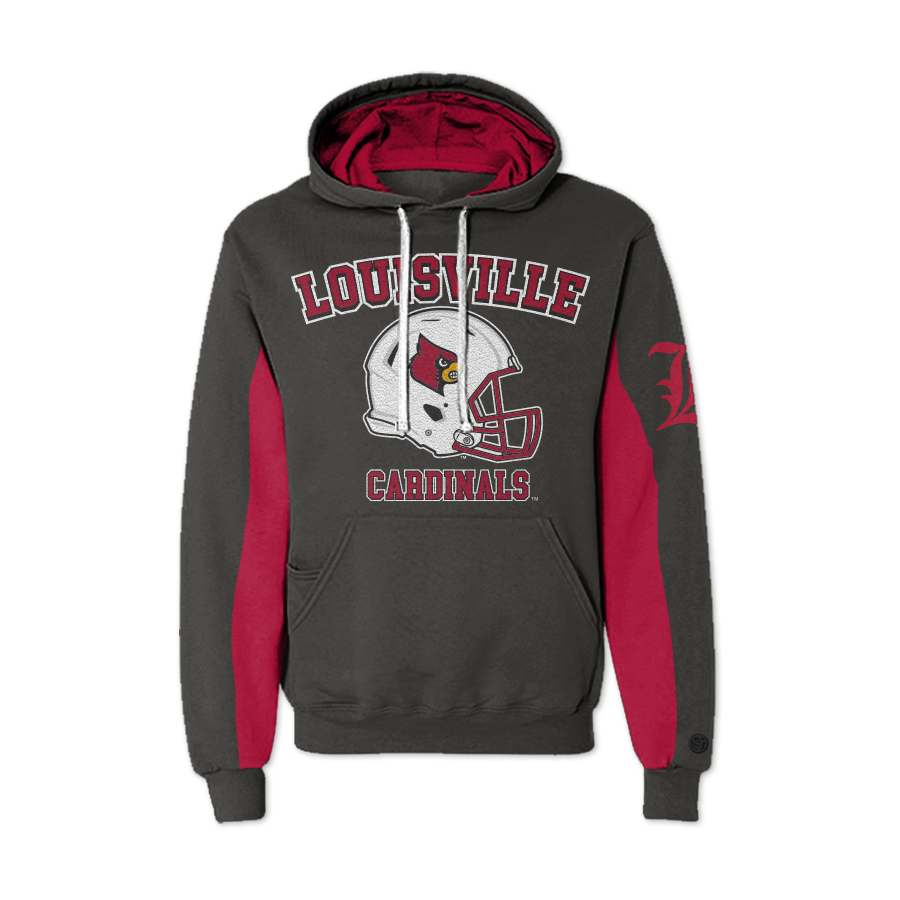 Louisville Cardinals AOP Chenille Pullover Hoodie