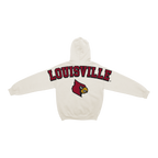 Louisville Cardinals Bone Chenille Pullover Hoodie