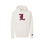 Louisville Cardinals Bone Chenille Pullover Hoodie
