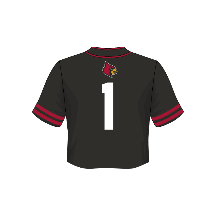 Louisville Cardinals Fashion Cropped Baseball Jersey