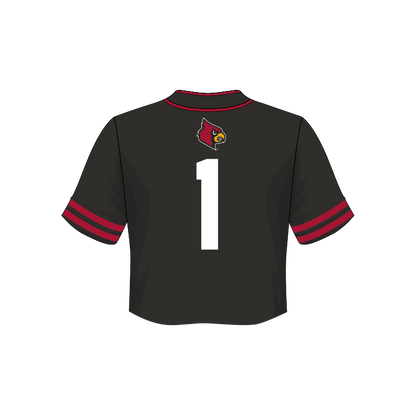 Louisville Cardinals Fashion Cropped Baseball Jersey