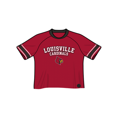 Louisville Cardinals Fashion Cropped Football Jersey