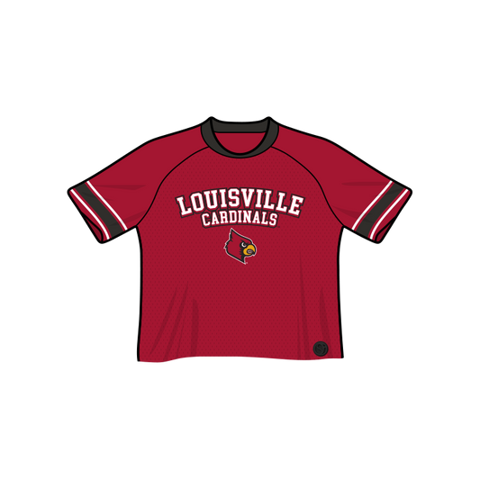 Louisville Cardinals Fashion Cropped Football Jersey