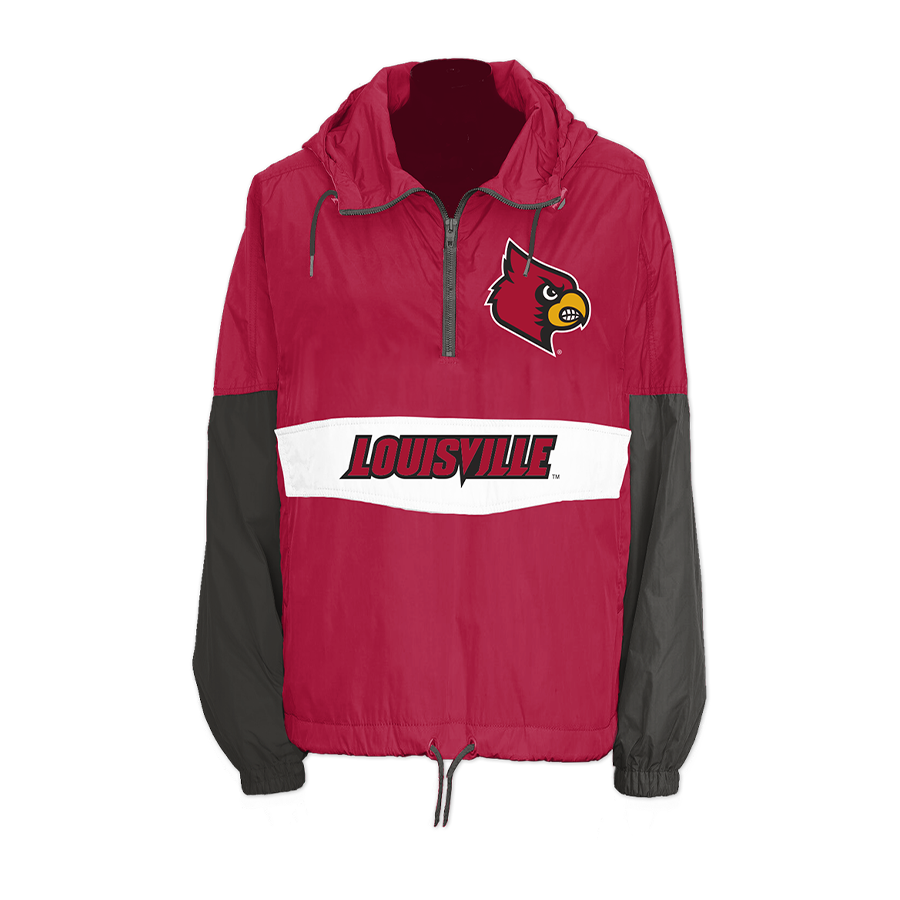 Louisville Cardinals Retro Pullover Windbreaker