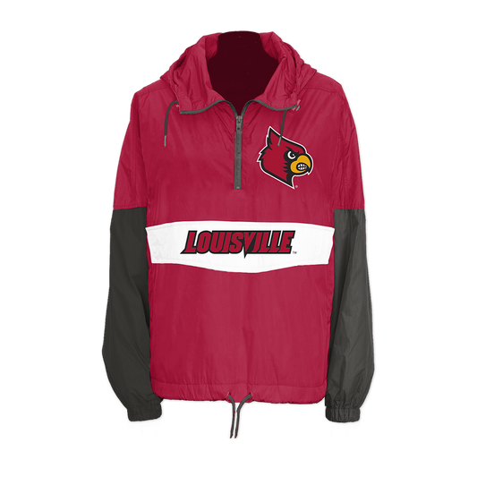 Louisville Cardinals Retro Pullover Windbreaker
