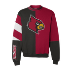 Louisville Cardinals Split Crewneck