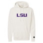 LSU Tigers Bone Chenille Pullover Hoodie