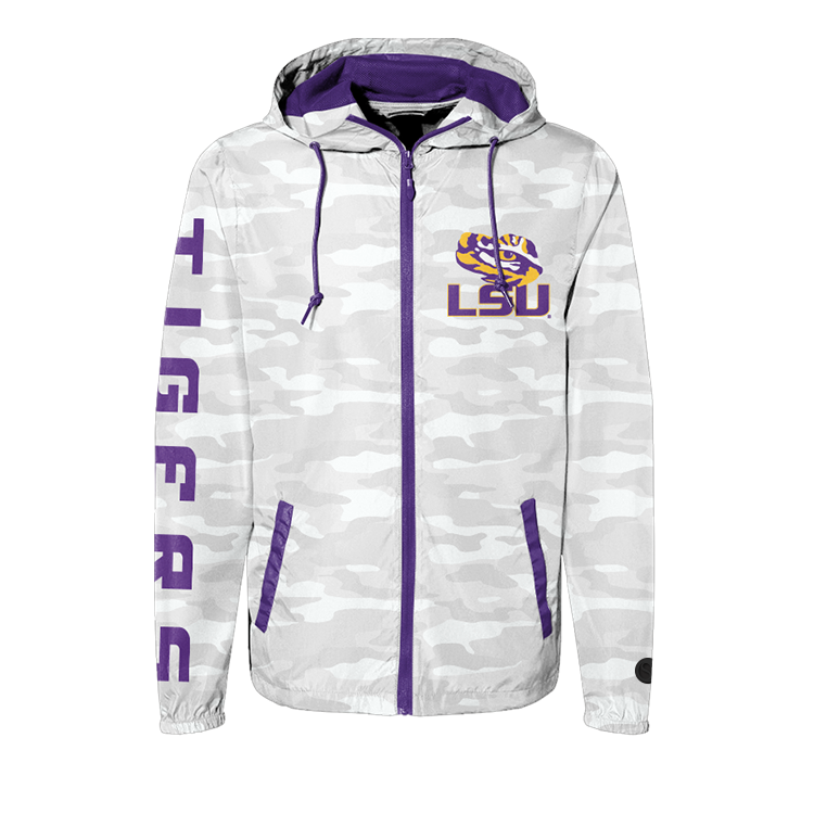Camouflage LSU Tigers Hooded Jacket - Official NCAA Licensed Collegiate Apparel