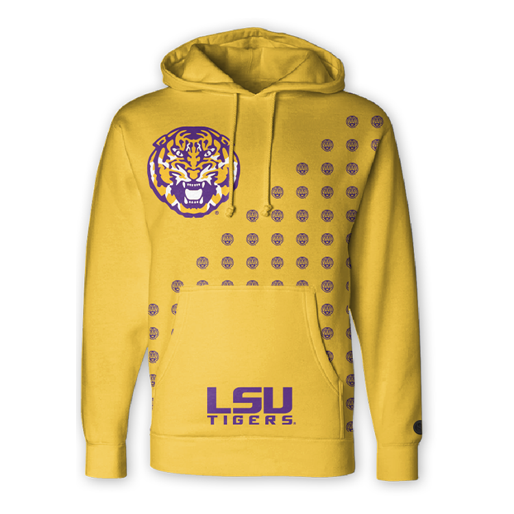 Gold LSU Tigers Hoodie - Official NCAA Licensed Collegiate Apparel