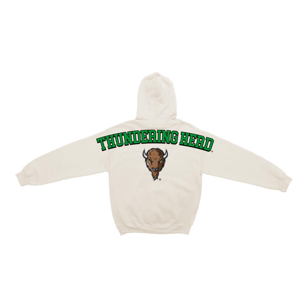 Marshall Thundering Herd Bone Chenille Pullover Hoodie