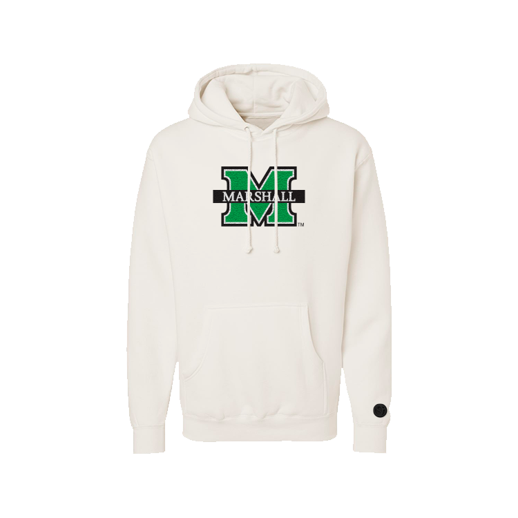 Marshall Thundering Herd Bone Chenille Pullover Hoodie