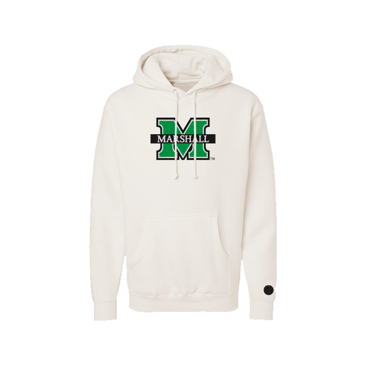 Marshall Thundering Herd Bone Chenille Pullover Hoodie