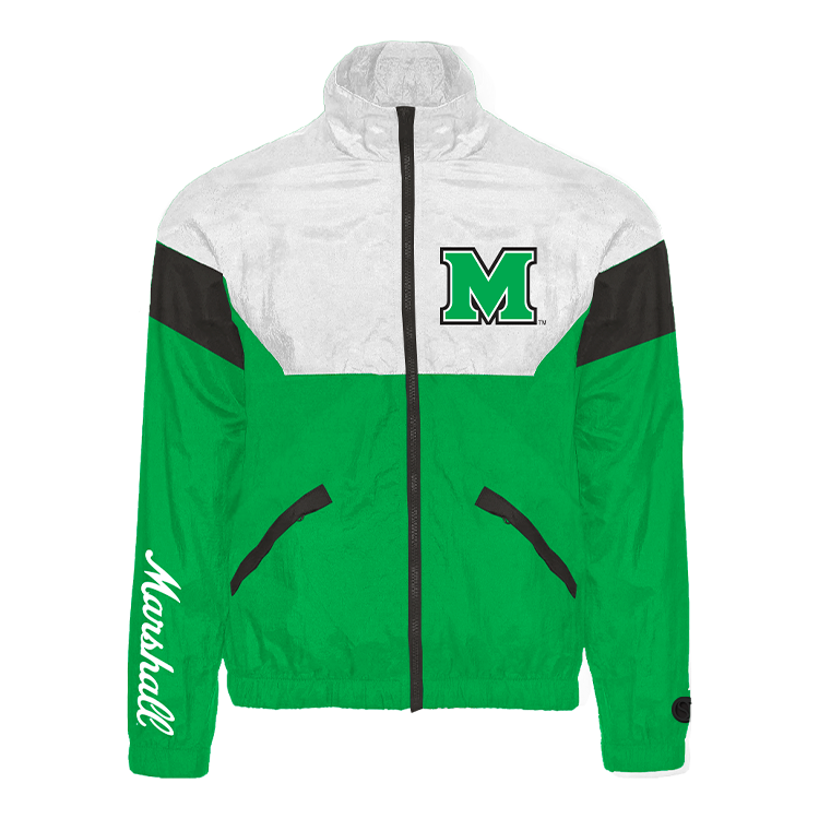 Green Marshall Thundering Herd Track Jacket - Official NCAA Licensed Collegiate Apparel