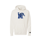 Memphis Tigers Bone Chenille Pullover Hoodie